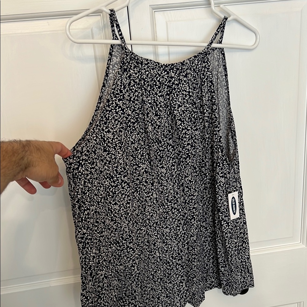 NWT Old Navy Navy and White Women's Top